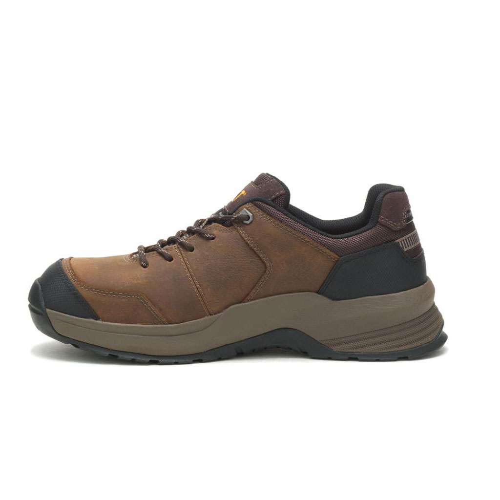 Caterpillar Streamline 2.0 Leather Composite Toe Men's Safety Toe Boots Clay Brown  USA |  408163-UKY