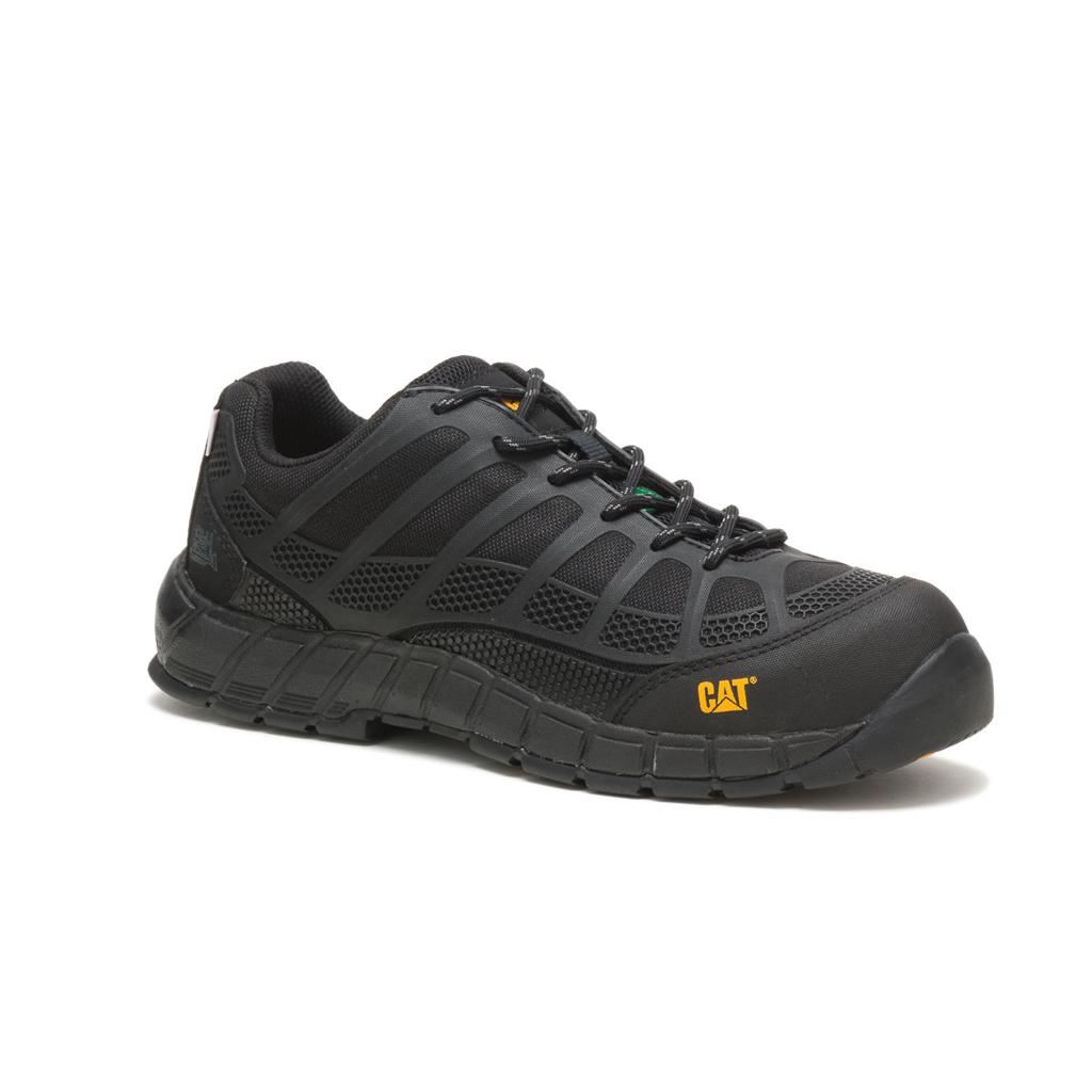 Caterpillar Streamline Csa Shoe (Composite Toe, Non Metallic) Men's Sneakers Black  USA |  796152-PWY