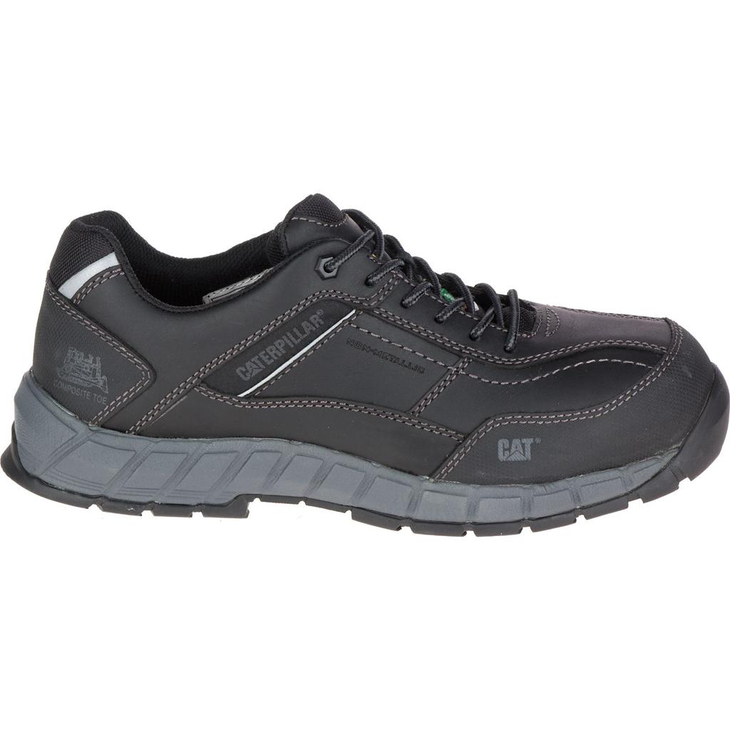 Caterpillar Streamline Leather Csa Composite Toe Men's Work Shoes Black  USA |  273945-EHU