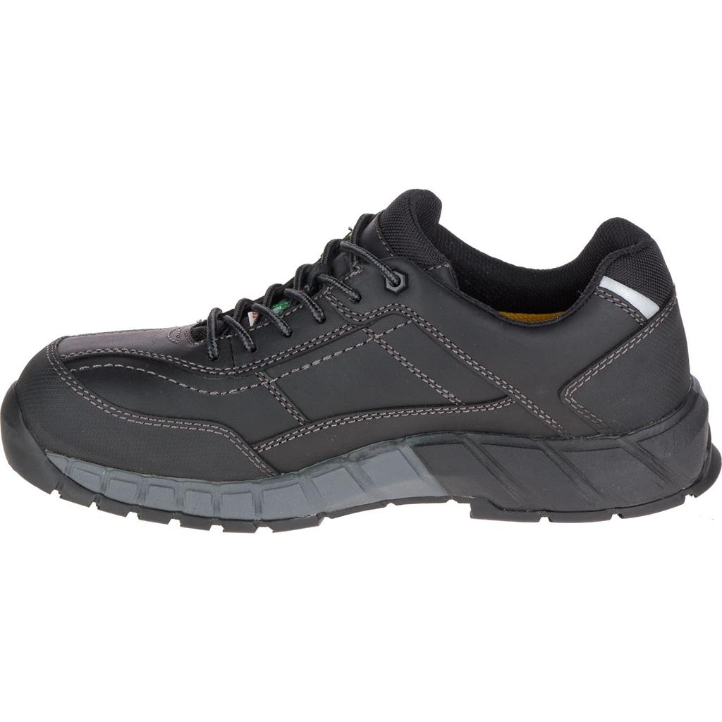 Caterpillar Streamline Leather Csa Composite Toe Men's Work Shoes Black  USA |  273945-EHU