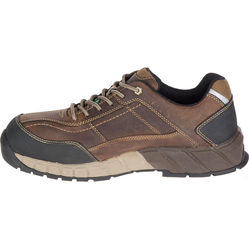 Caterpillar Streamline Leather Csa Composite Toe Men's Work Shoes Dark Beige  USA |  308967-DTS