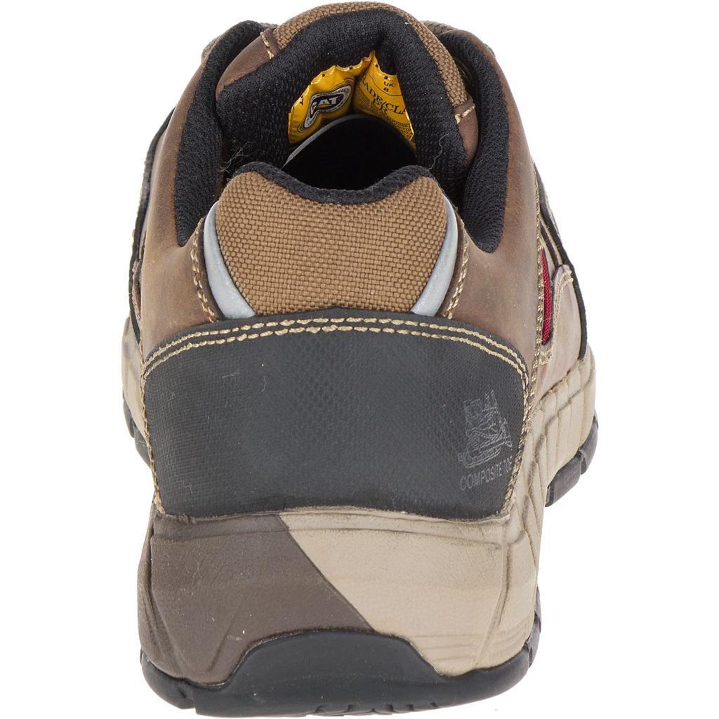 Caterpillar Streamline Leather Csa Composite Toe Men's Work Shoes Dark Beige  USA |  308967-DTS