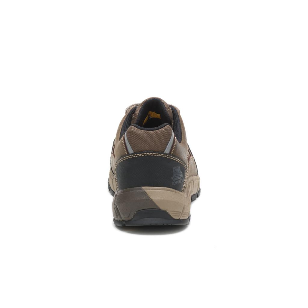 Caterpillar Streamline Leather Csa Composite Toe Men's Work Shoes Dark Grey  USA |  726594-XCQ