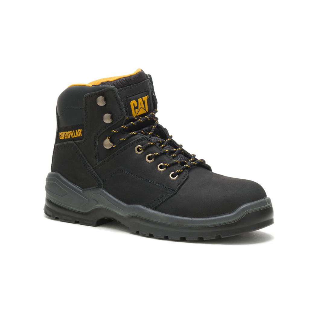 Caterpillar Striver Astm Men\'s Safety Toe Boots Black  USA |  146805-BHF