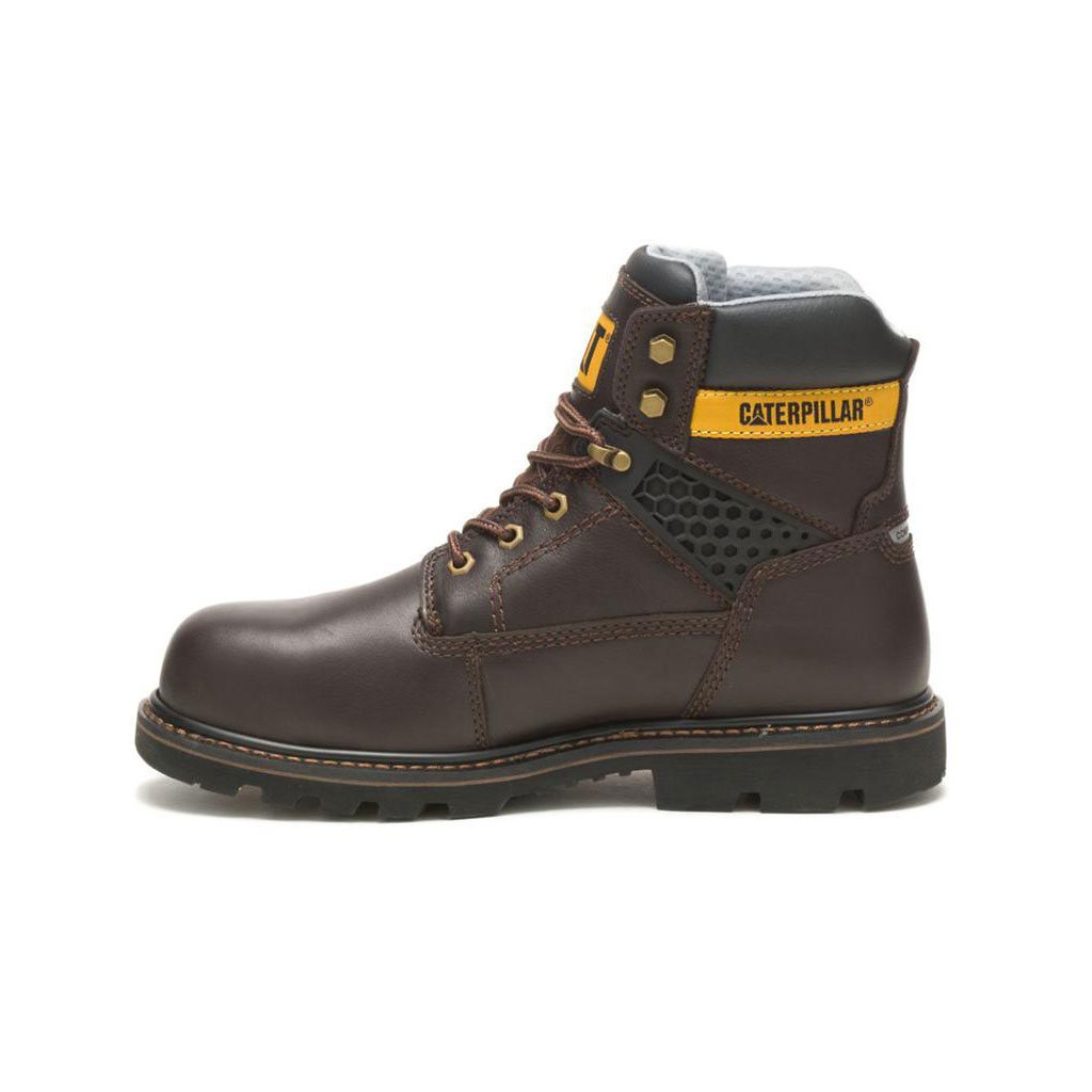 Caterpillar Structure Cool Composite Toe Men's Work Boots Dark Brown  USA |  561793-CQO