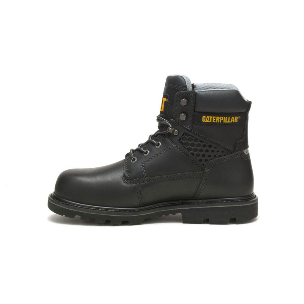 Caterpillar Structure Cool Composite Toe Men's Work Boots Black  USA |  863120-PMB