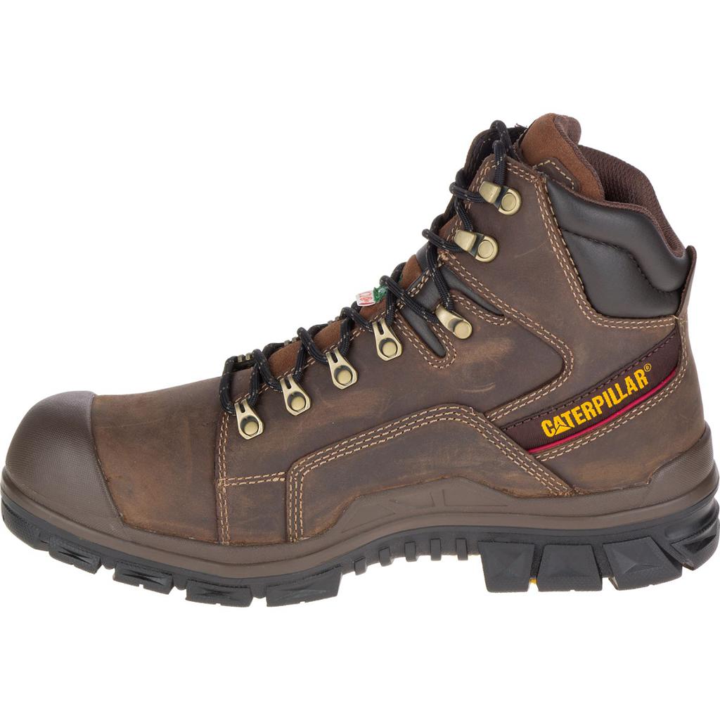 Caterpillar Struts Waterproof Tx Csa Nt Men's Work Boots Dark Brown  USA |  149578-BJG