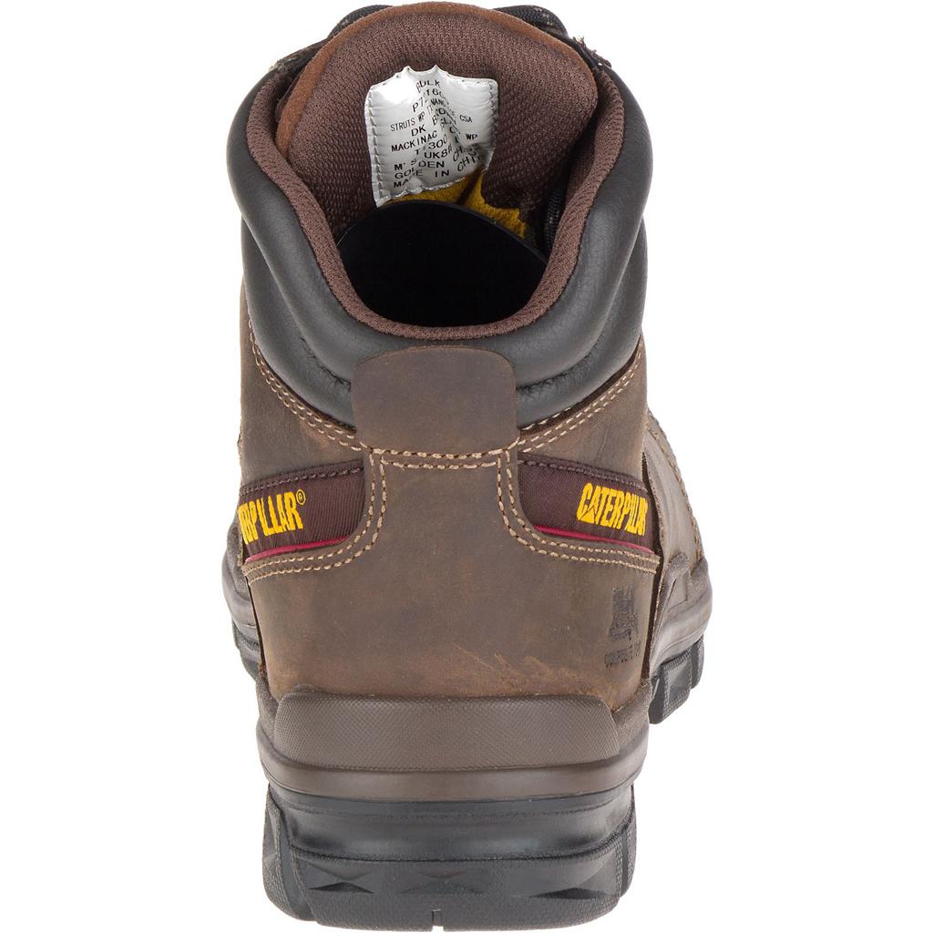 Caterpillar Struts Waterproof Tx Csa Nt Men's Work Boots Dark Brown  USA |  149578-BJG