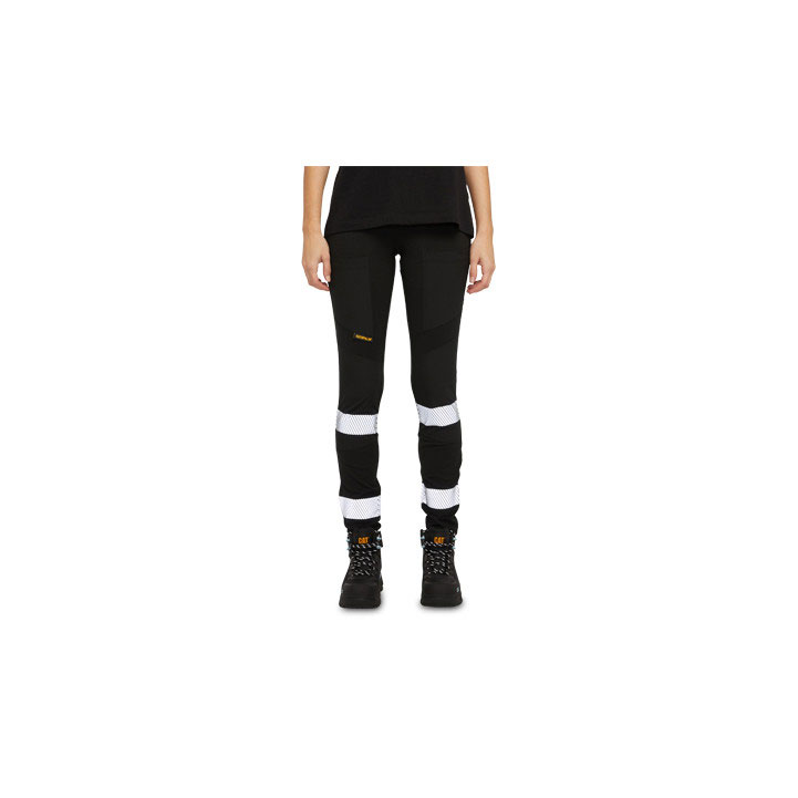 Caterpillar Taped Work Stretch Women\'s Legging Black  USA |  024591-YWB