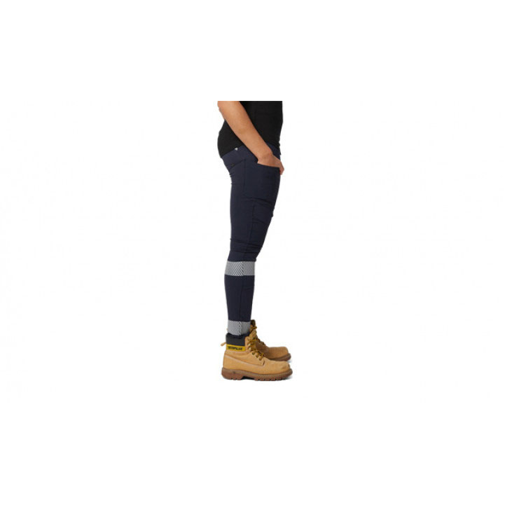 Caterpillar Taped Work Stretch Women's Legging Navy  USA |  526801-JIZ