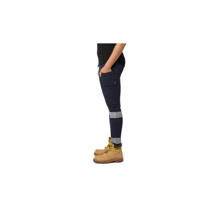 Caterpillar Taped Work Stretch Women's Legging Navy  USA |  526801-JIZ