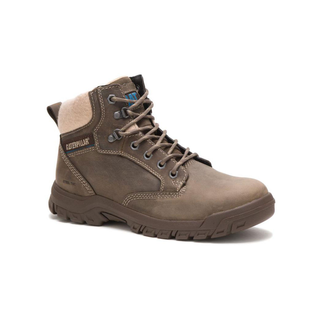 Caterpillar Tess Steel Toe Women's Chukka Boots Dark Gull Grey  USA |  503769-ZTC