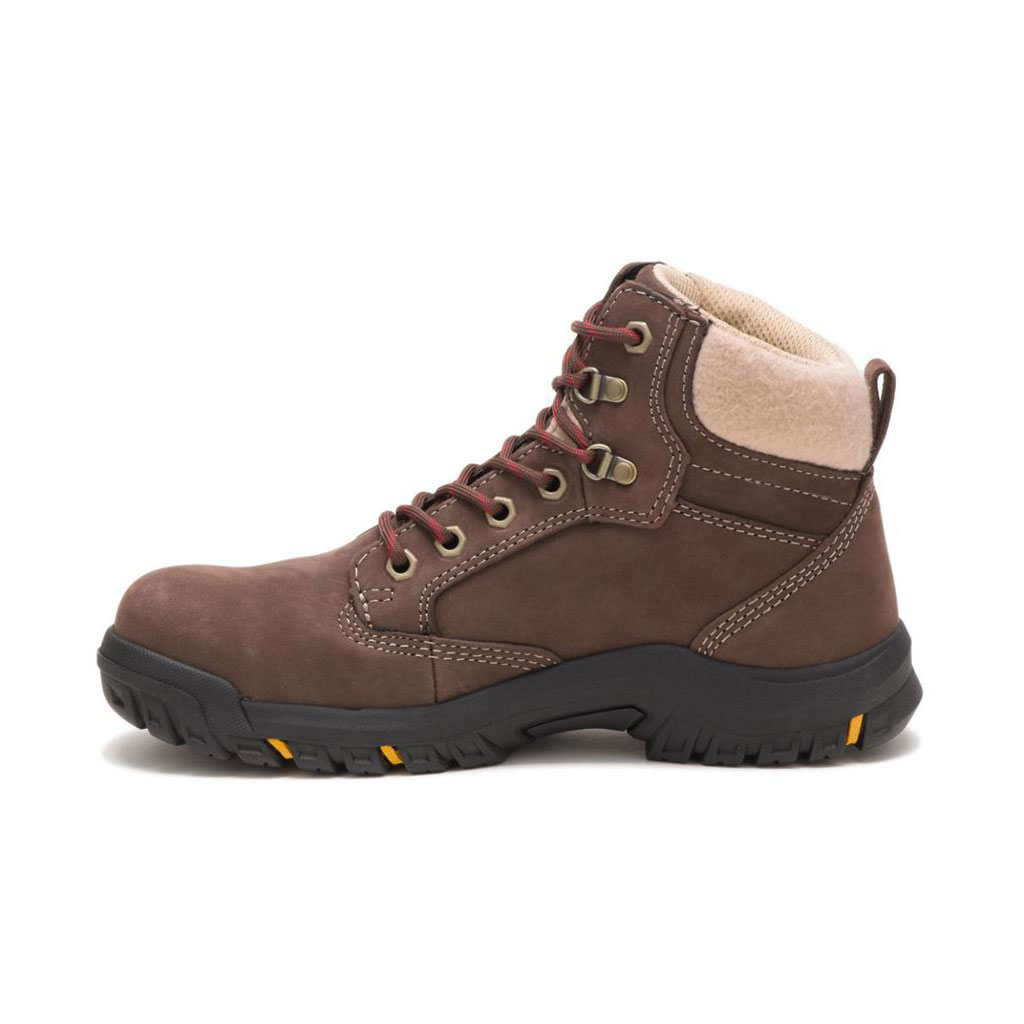 Caterpillar Tess Steel Toe Women's Chukka Boots Chocolate Brown  USA |  938706-QLW