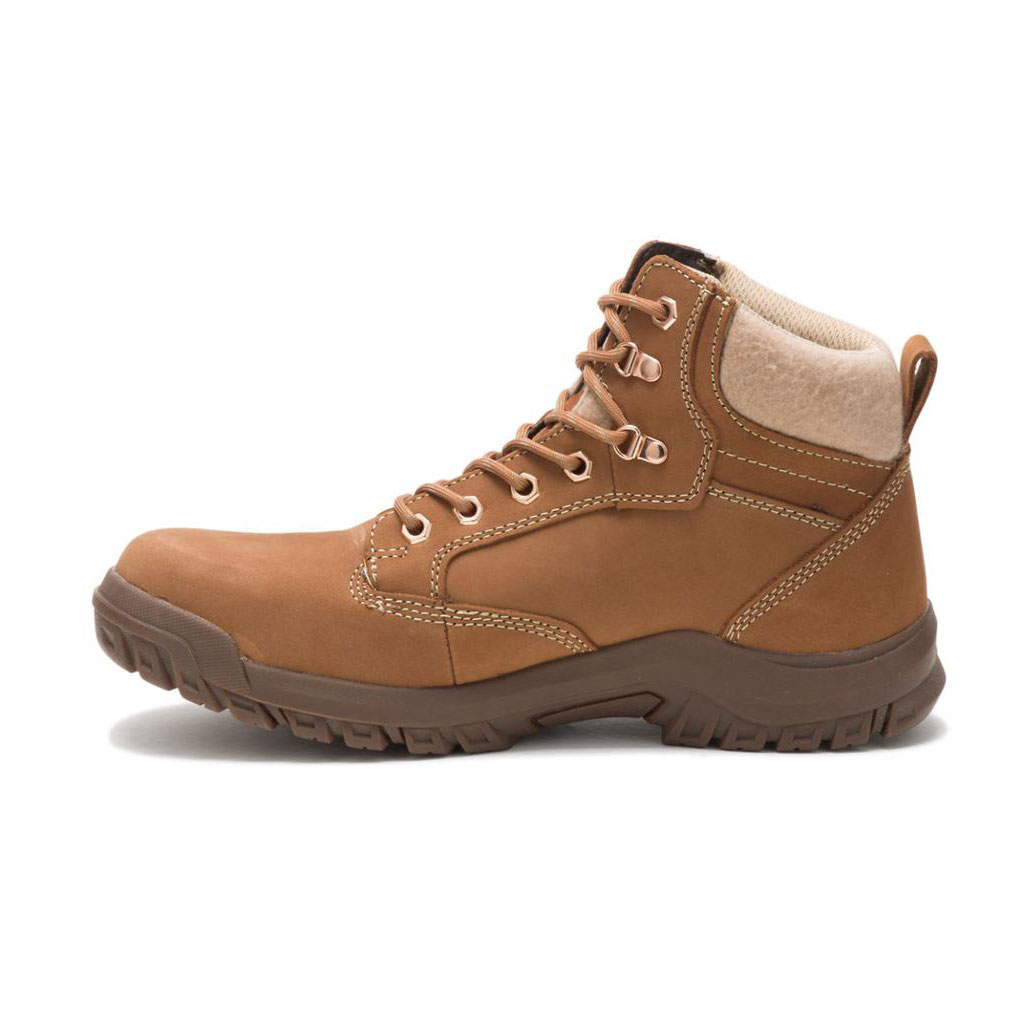 Caterpillar Tess Steel Toe Women's Safety Toe Boots Sundance Brown  USA |  654879-DHJ