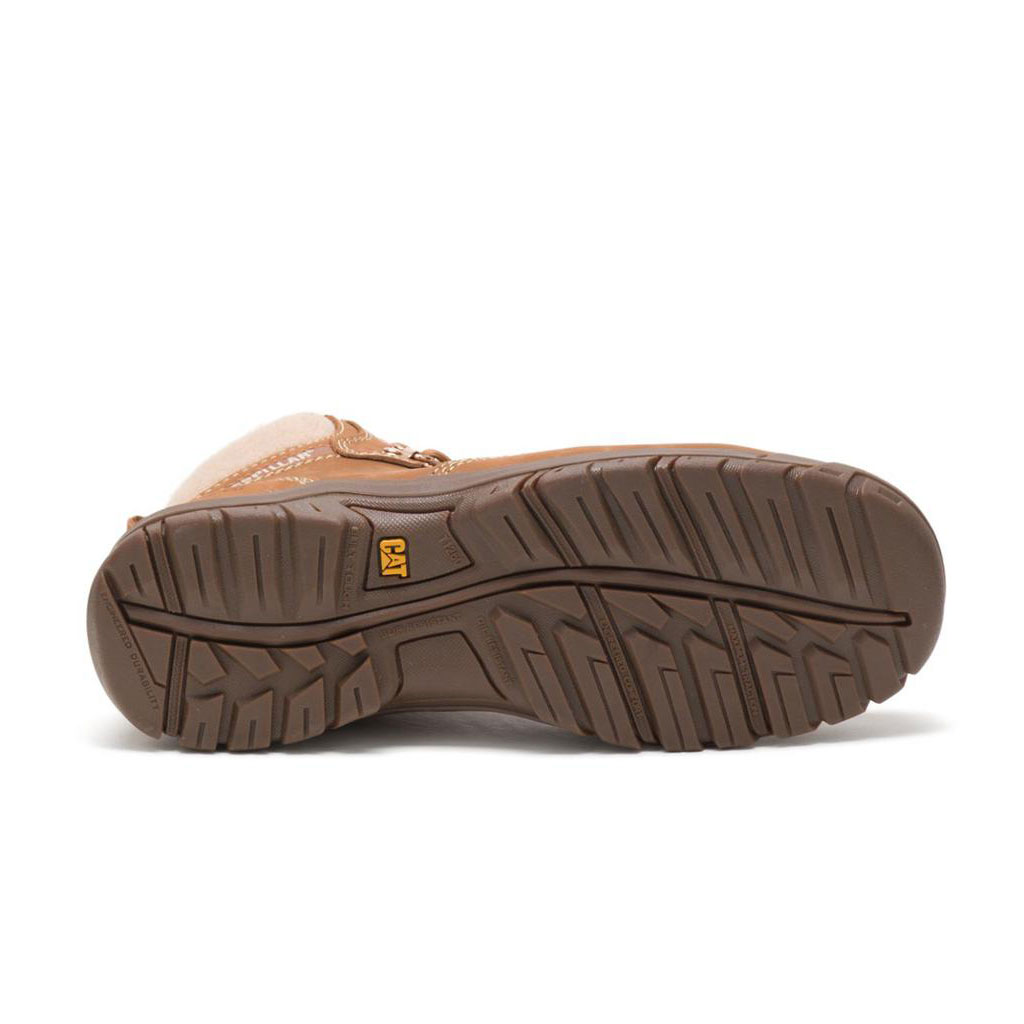 Caterpillar Tess Steel Toe Women's Slip Resistant Footwear Sundance Brown  USA |  974105-WCV