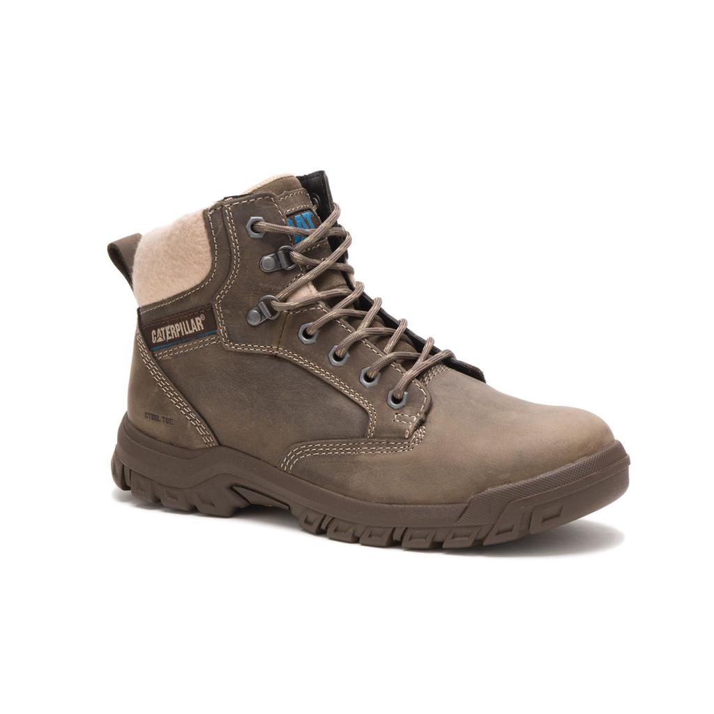 Caterpillar Tess Steel Toe Women's Steel Toe Boots Dark Grey  USA |  478025-CMR