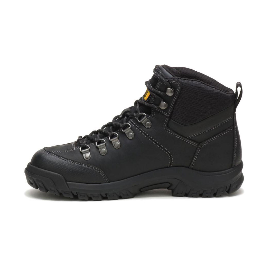 Caterpillar Threshold Waterproof Men's Waterproof Boots Black  USA |  386291-LZX