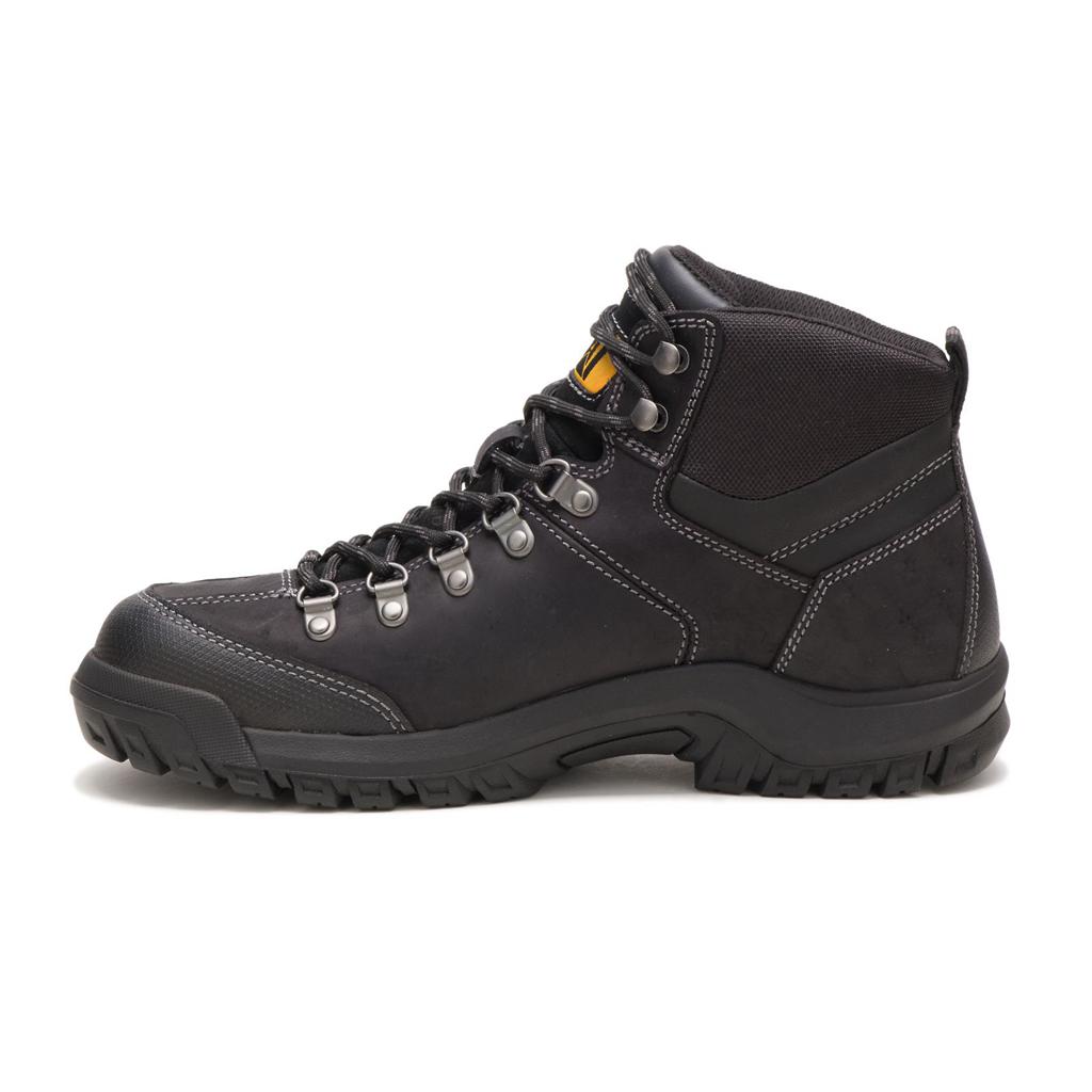 Caterpillar Threshold Waterproof Men's Work Boots Black  USA |  674398-MIS