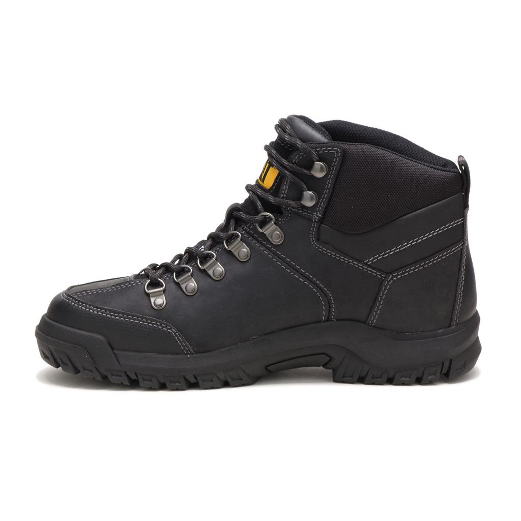 Caterpillar Threshold Waterproof Steel Toe Men's Steel Toe Boots Black  USA |  503769-JLX