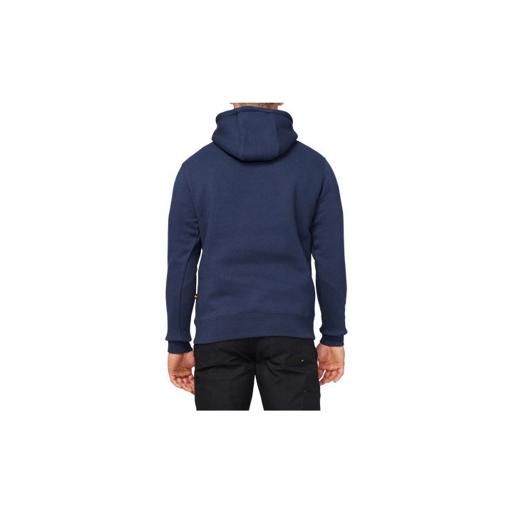 Caterpillar Trademark Banner Hooded Men's Sweatshirts Navy  USA |  674390-QWY