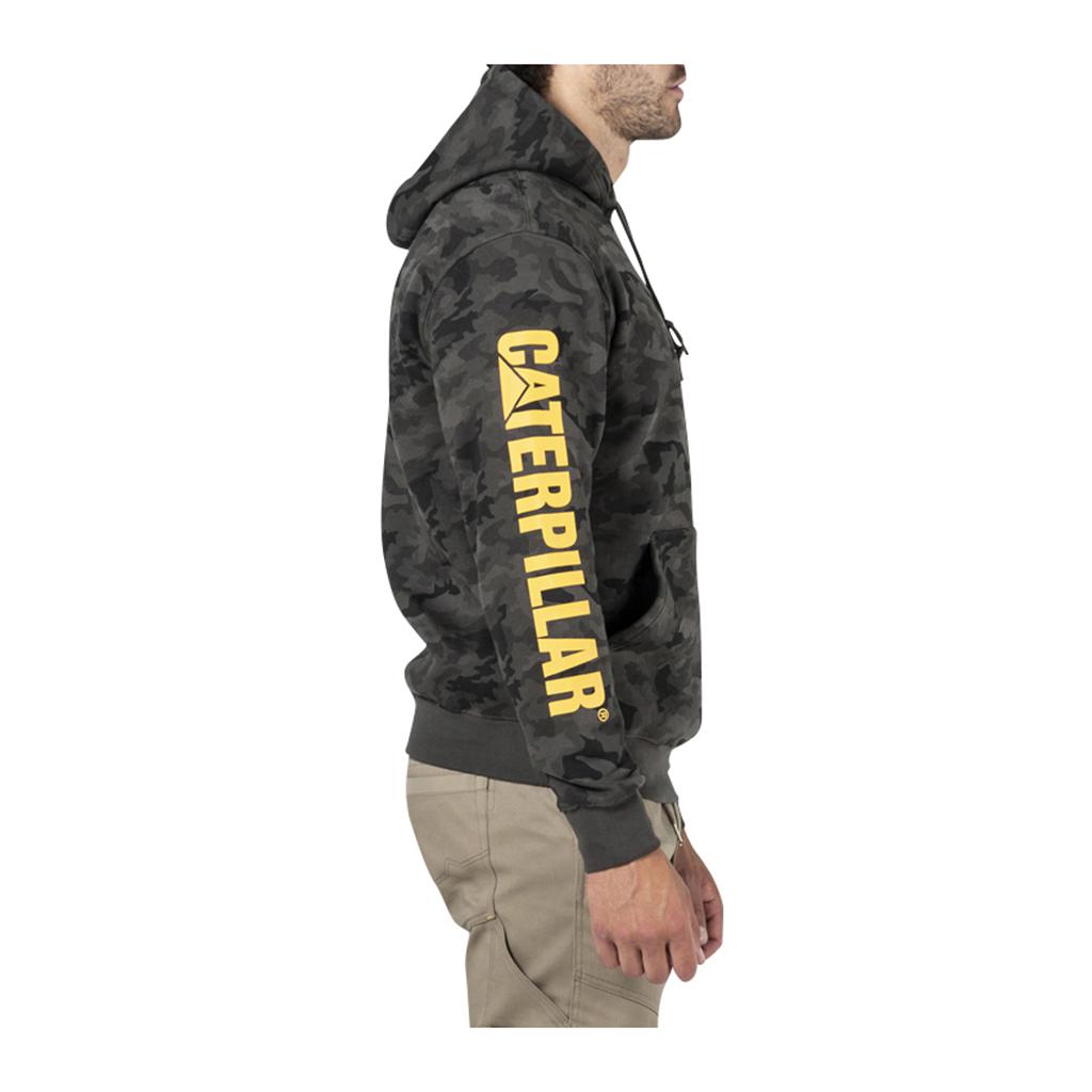 Caterpillar Trademark Banner Hooded Sweat Men's Sweatshirts Camo  USA |  501869-SAD