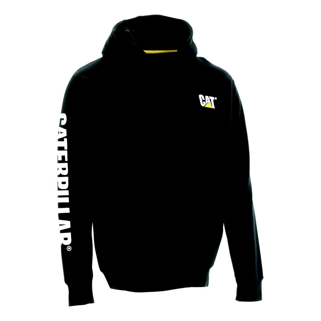 Caterpillar Trademark Banner Men's Sweatshirts Black  USA |  903628-JVN