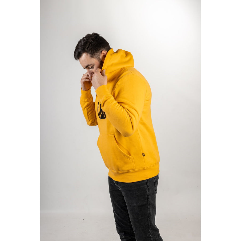 Caterpillar Trademark Hooded/Black Men's Sweatshirts Yellow / Black  USA |  946538-YKH