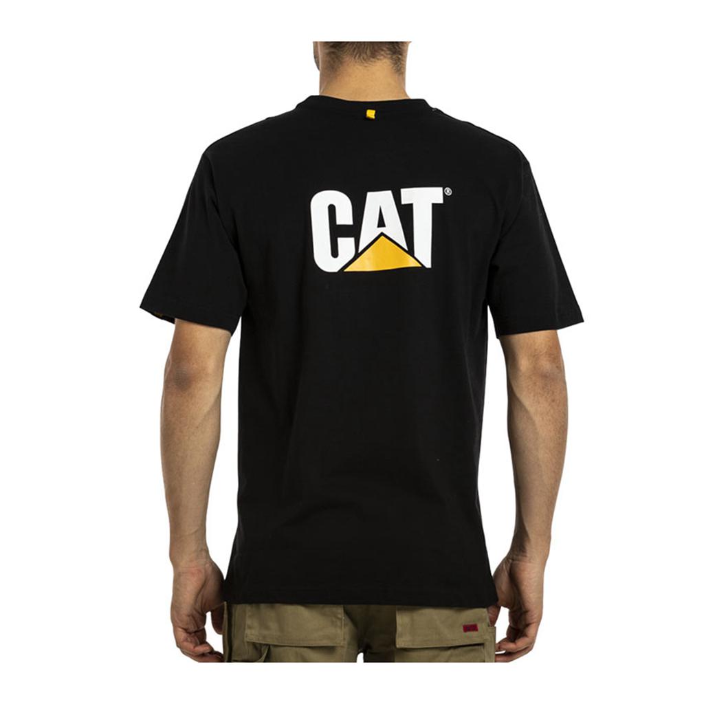 Caterpillar Trademark Men's T-Shirts Black  USA |  187092-BWU