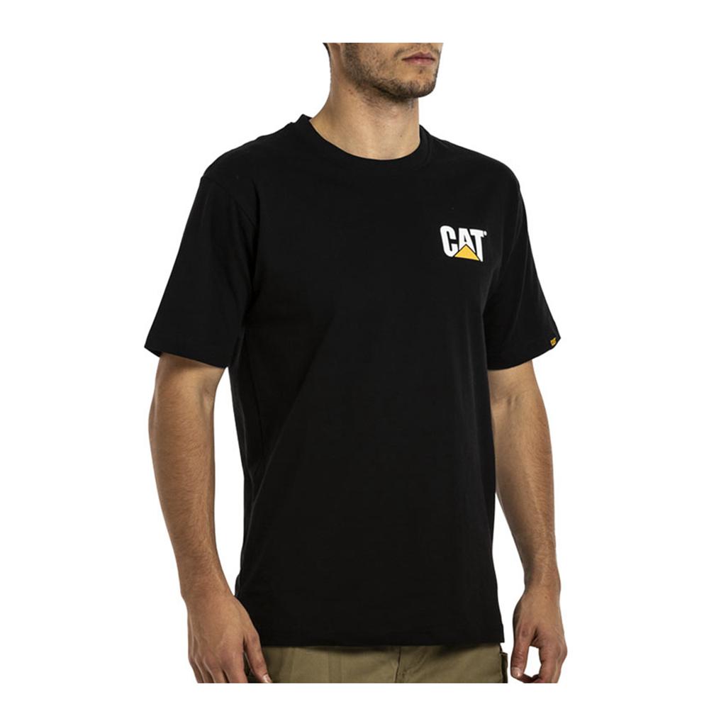 Caterpillar Trademark Men\'s T-Shirts Black  USA |  187092-BWU