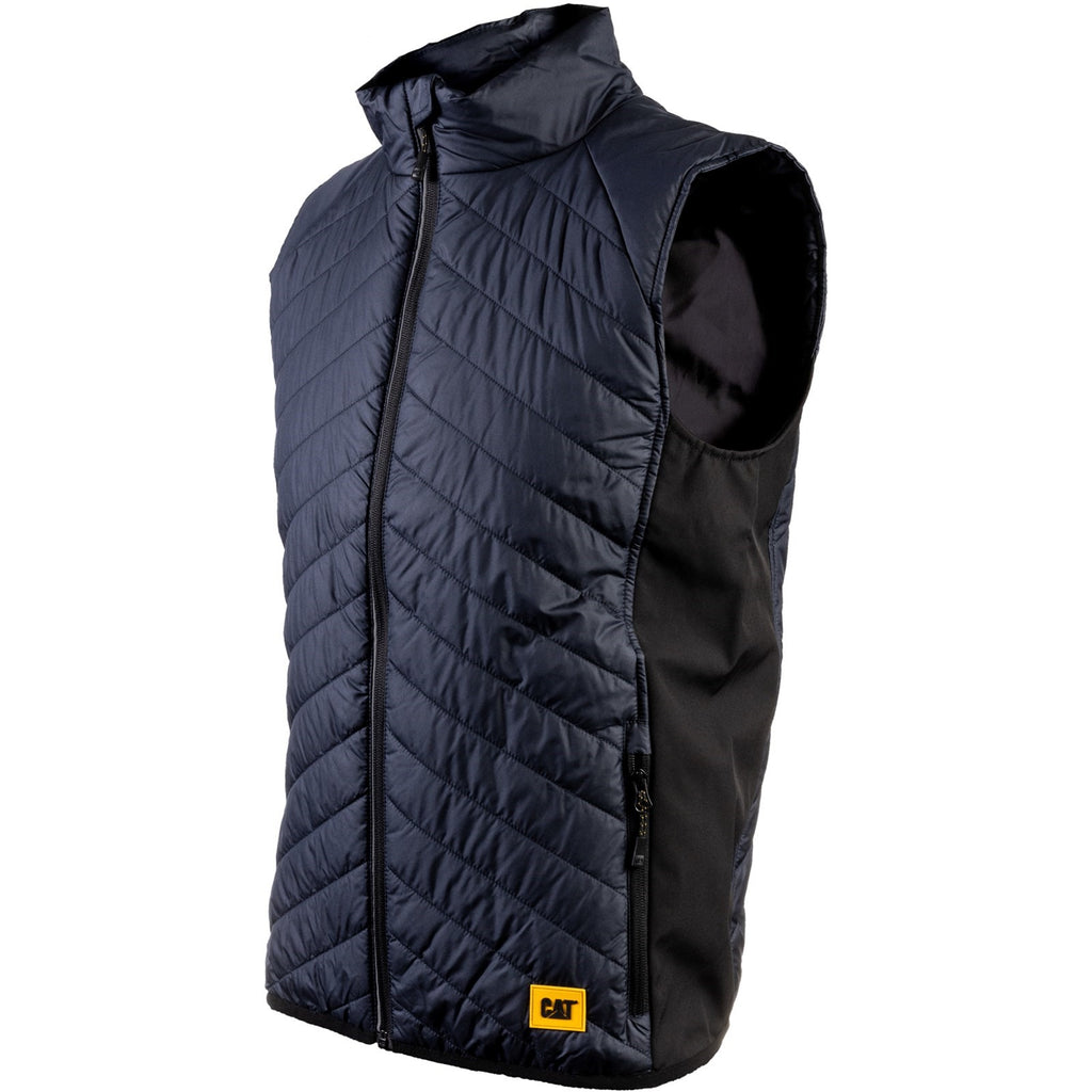 Caterpillar Trades Hybrid Body Warmer Men's Vests Navy  USA |  873046-RDU