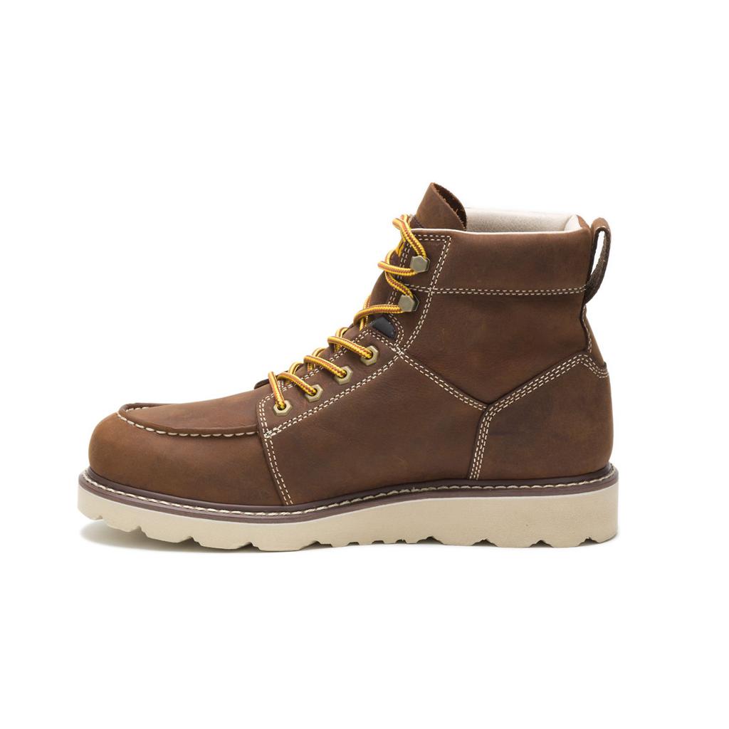 Caterpillar Tradesman Men's Work Boots Chocolate Brown  USA |  806329-CWI