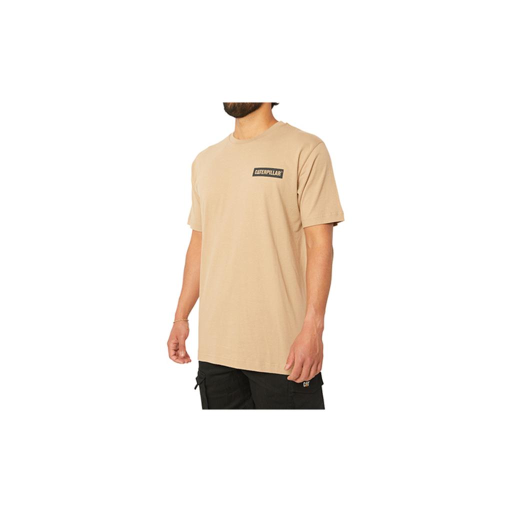 Caterpillar Triton Block S/S Men's T-Shirts Brown  USA |  089253-JFD