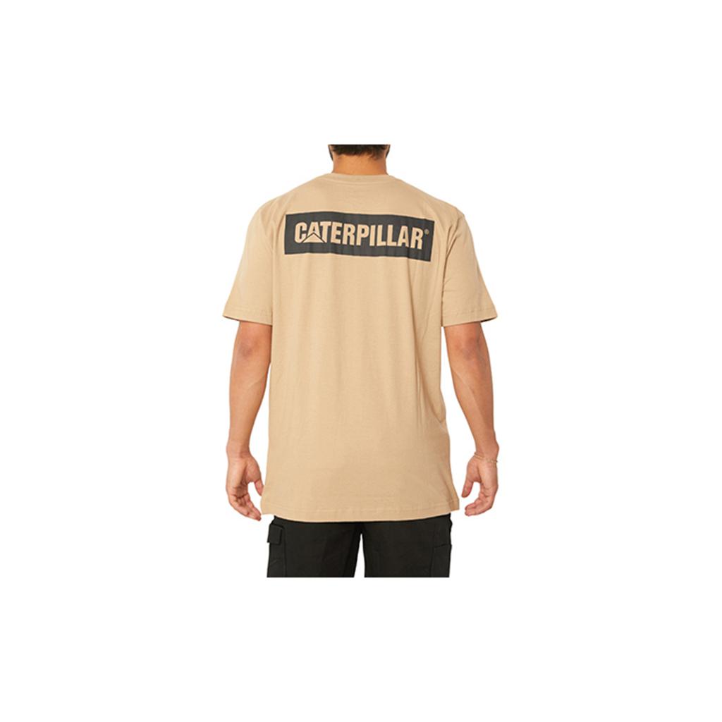 Caterpillar Triton Block S/S Men's T-Shirts Brown  USA |  089253-JFD