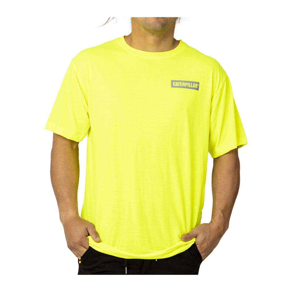 Caterpillar Triton Block S/S Men\'s T-Shirts Yellow  USA |  327806-TSW