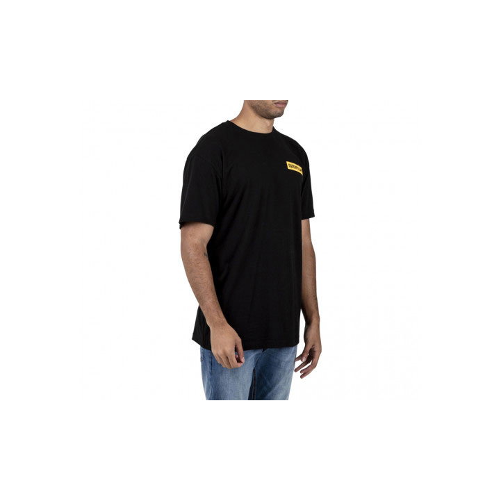 Caterpillar Triton Block Short Sleeve Men's Tee Shirts Black  USA |  174328-MTO