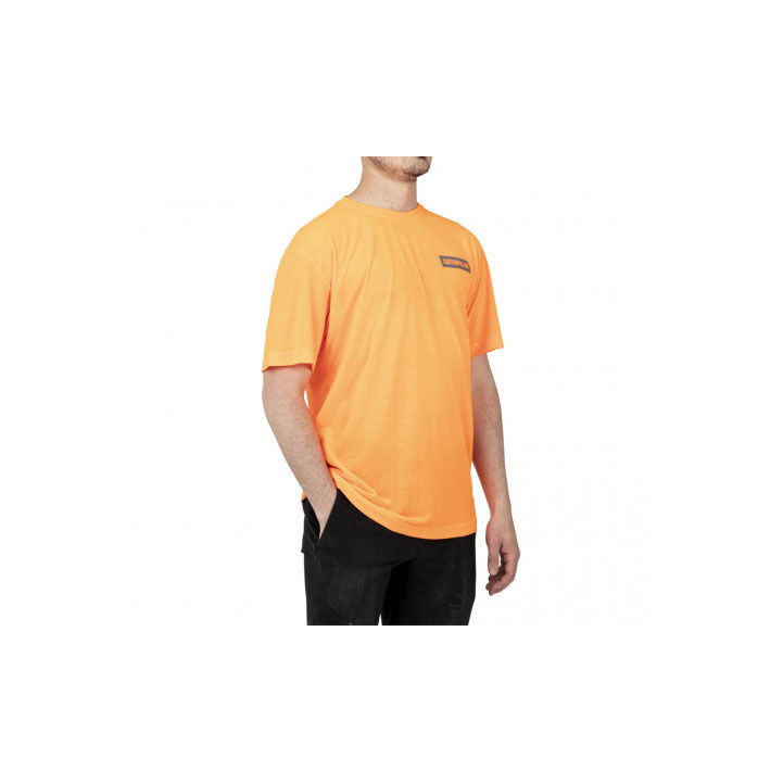 Caterpillar Triton Block Short Sleeve Men's Tee Shirts Hi-Vis Orange  USA |  743190-UHF