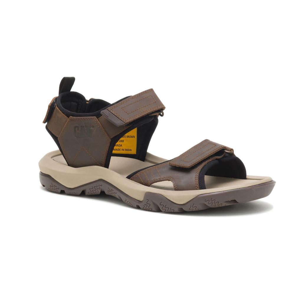 Caterpillar Waylon Men's Sandals Chocolate Brown  USA |  167548-OXT