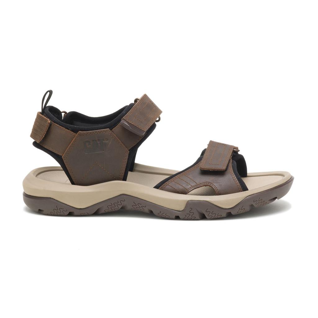 Caterpillar Waylon Men\'s Sandals Chocolate Brown  USA |  167548-OXT