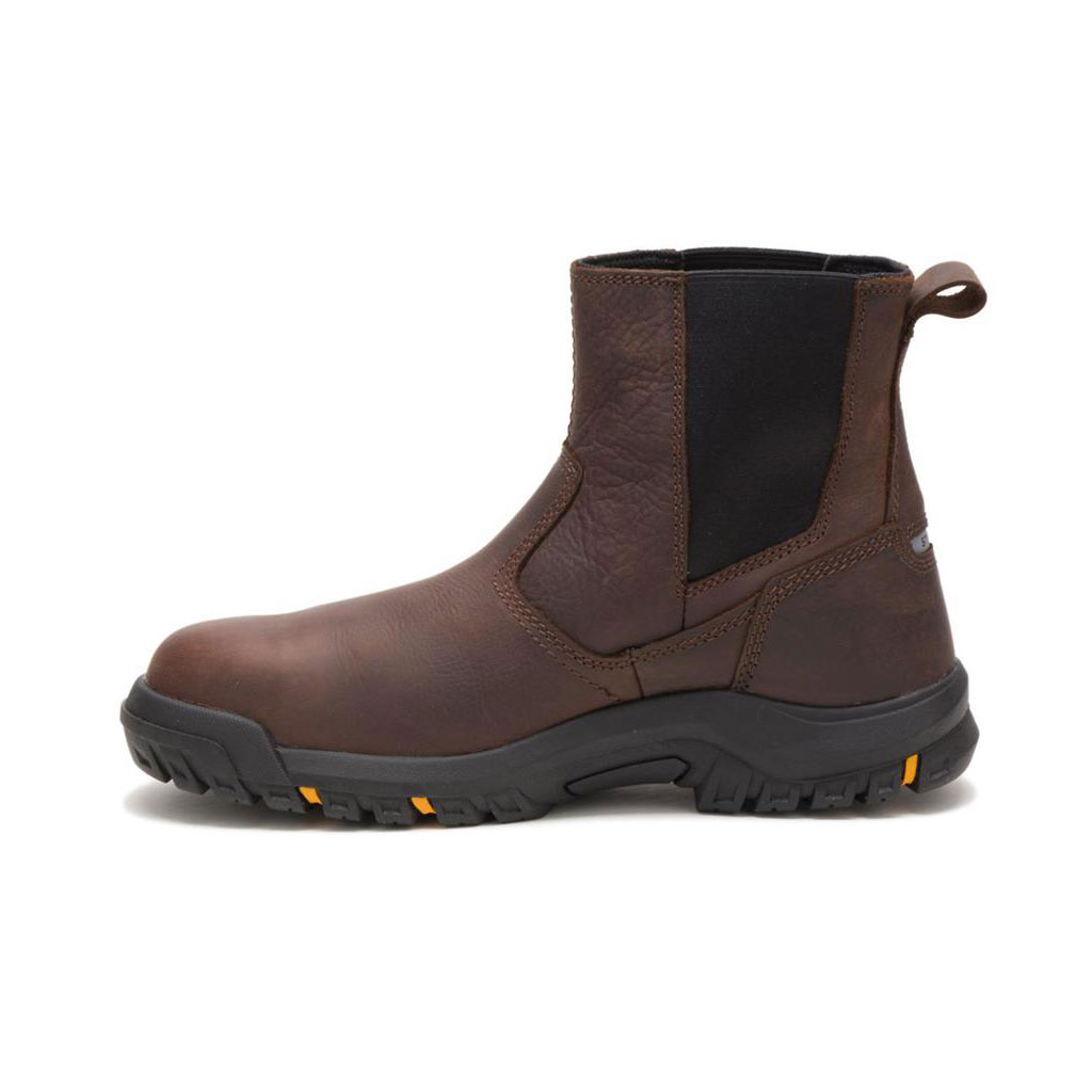 Caterpillar Wheelbase Steel Toe Men's Pull On Boots Clay Brown  USA |  584920-ESF