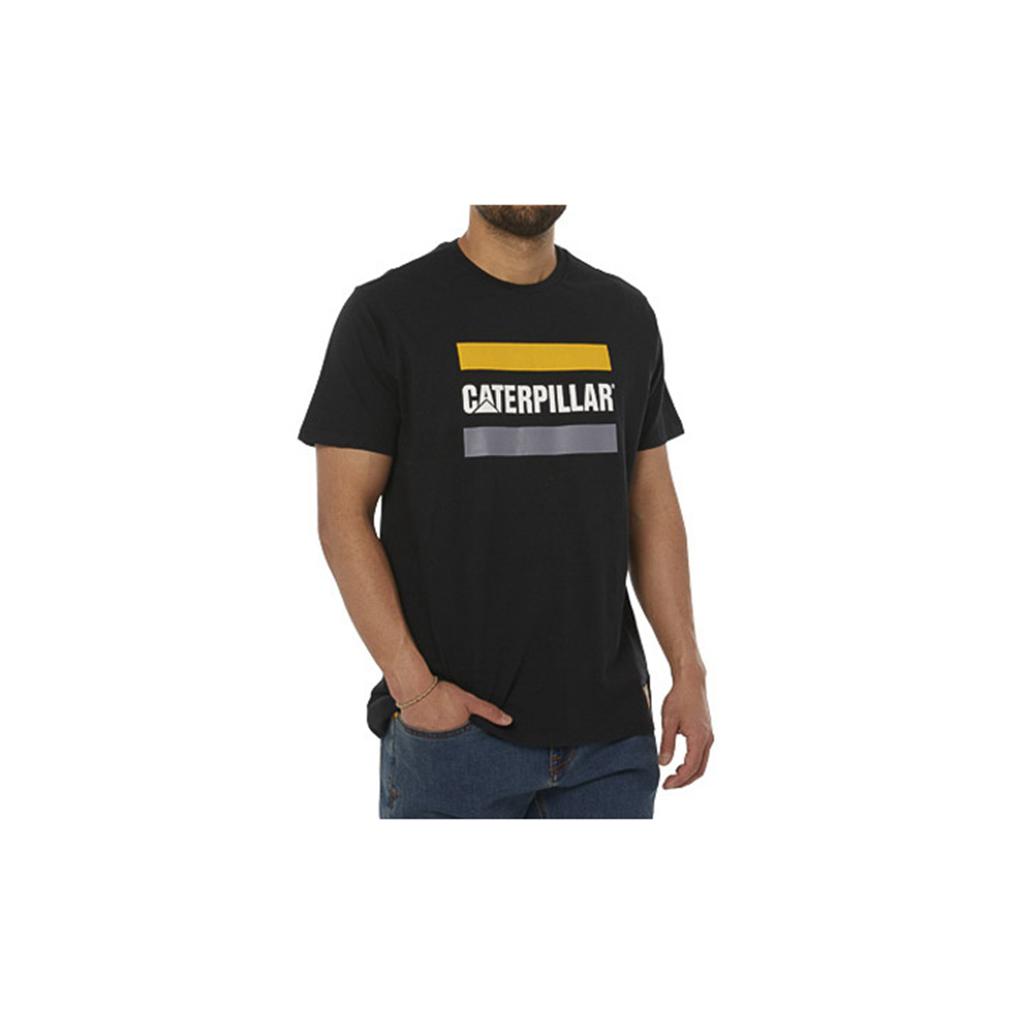 Caterpillar Work Logo Men's T-Shirts Black  USA |  153928-EUY