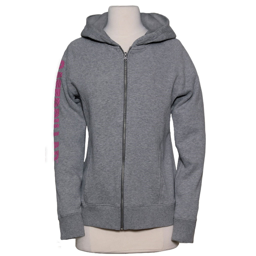 Caterpillar Zinnia Full Zip Banner Hoodie Heather Women\'s Sweatshirts Grey  USA |  894073-VEY